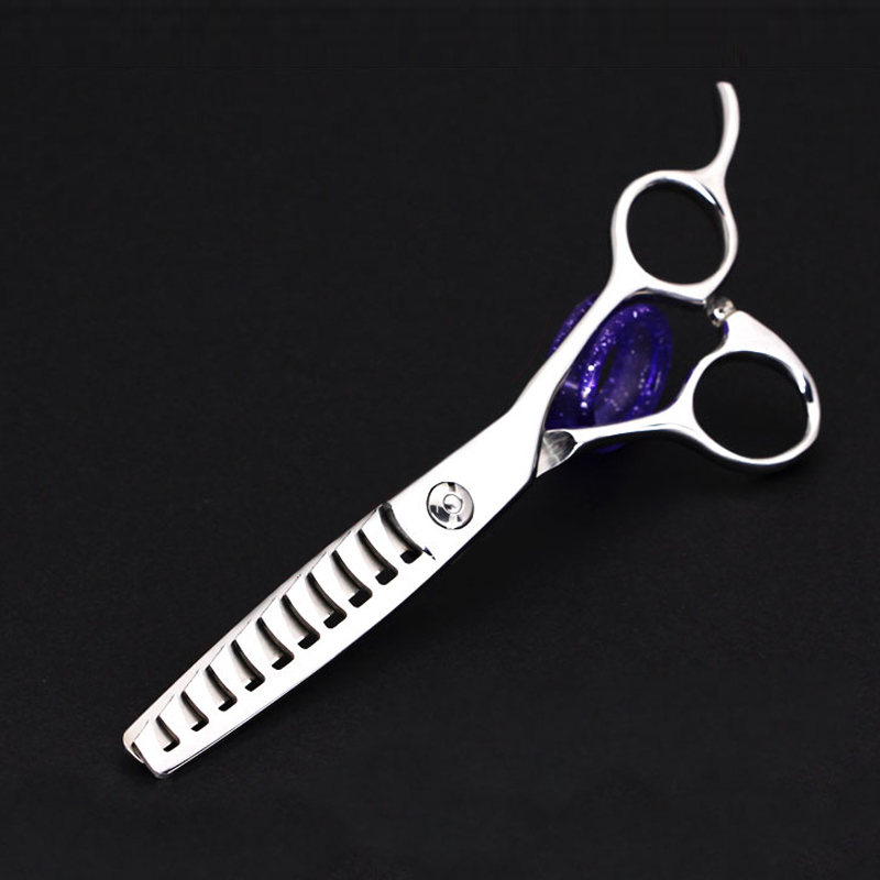 6 Inch 440C Stainless Steel Shears Barber Shark Teeth thinning Scissors