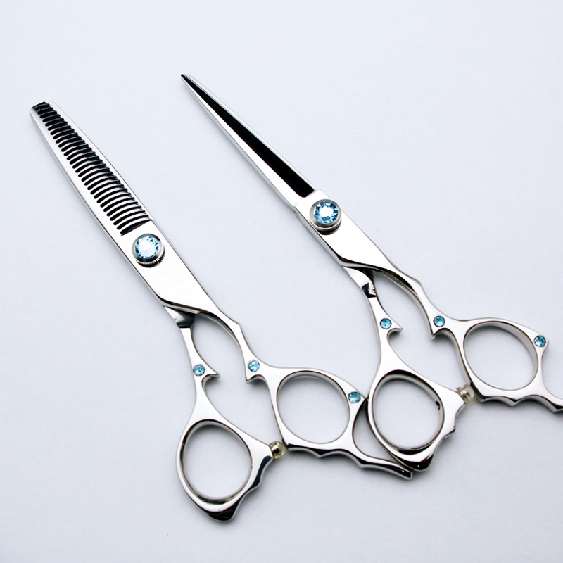 6 inch Professional Barber Hairdressing Scissor Set 440C Stainless Steel Hair Cutting Shear