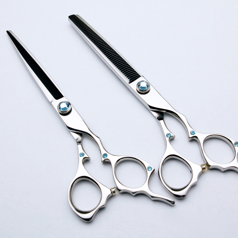 7 Inch 440C Stainless Steel Pet Grooming Straight Straight Scissors And Thinning Shears  